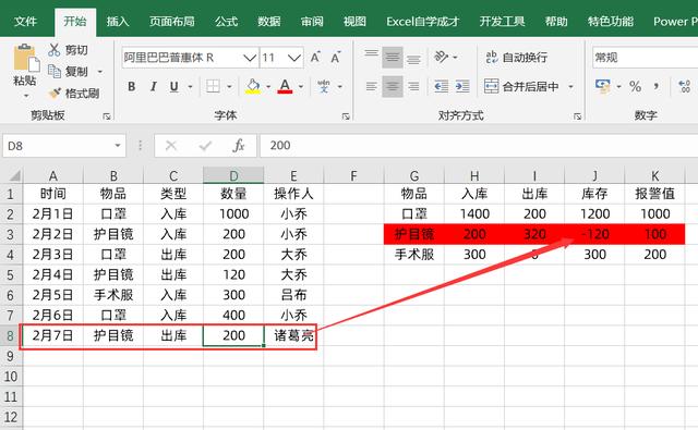 Excel制作进销存表,2个提升自动化小细节